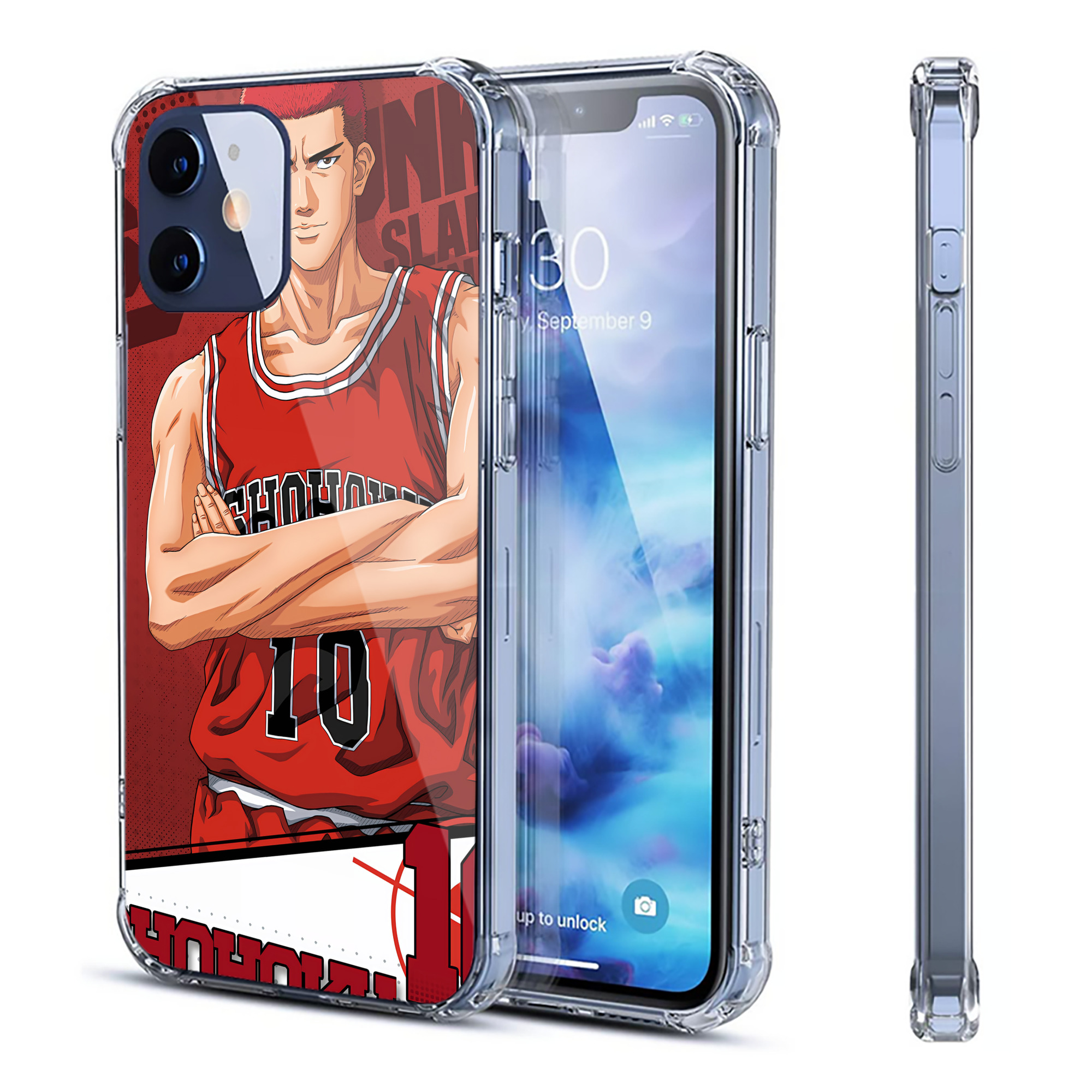 （画像用） SLAM DUNK／スラムダンク 【iPhone 12シリーズ対応】透明スマホケース（クリアソフトケース）
